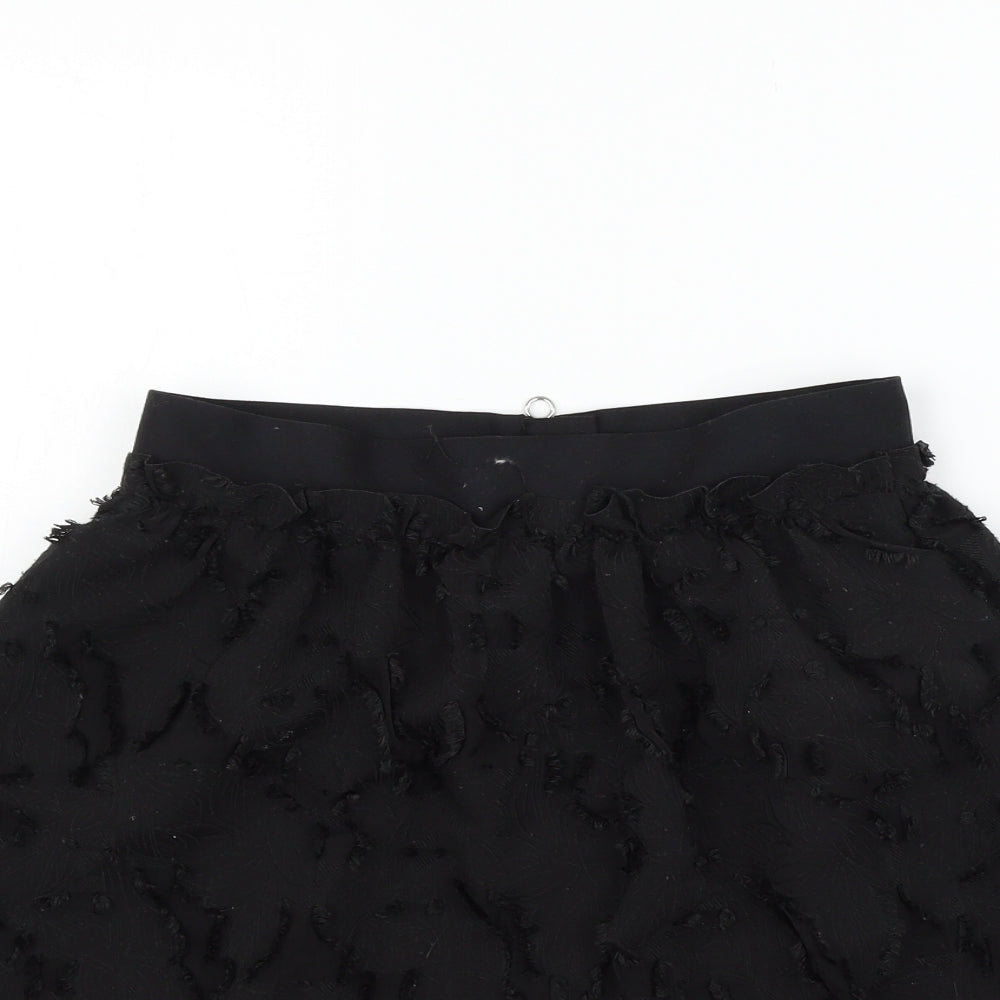 H&M Womens Black   A-Line Skirt Size 8