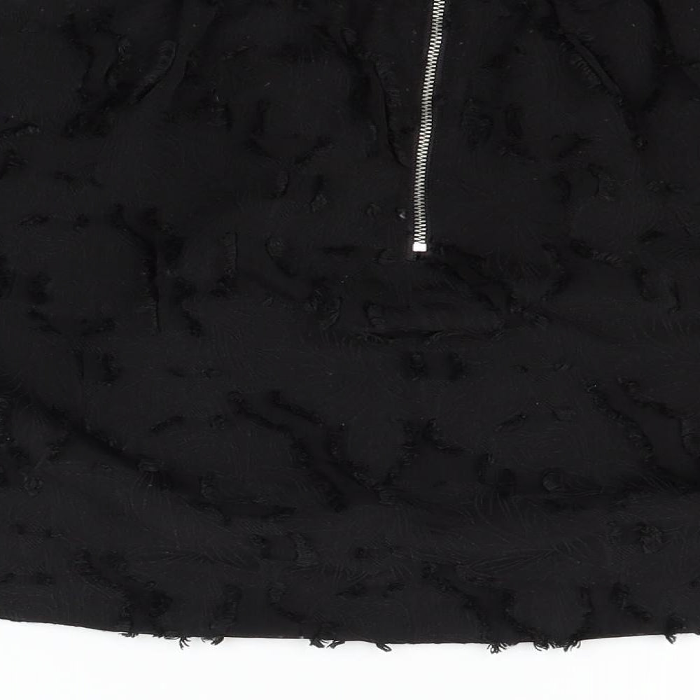 H&M Womens Black   A-Line Skirt Size 8