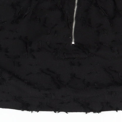 H&M Womens Black   A-Line Skirt Size 8