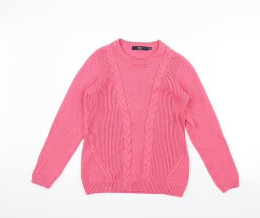 ISLE Essentials Womens Pink   Pullover Jumper Size S