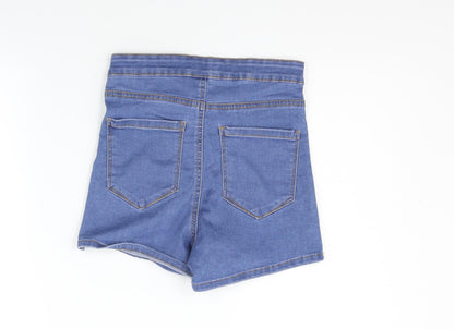 deniem co Womens Blue   Hot Pants Shorts Size 8