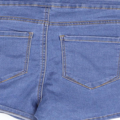 deniem co Womens Blue   Hot Pants Shorts Size 8