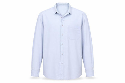 Mens UK Size L Jeremilio Blue  Button-Up Long Sleeve Casual Shirt