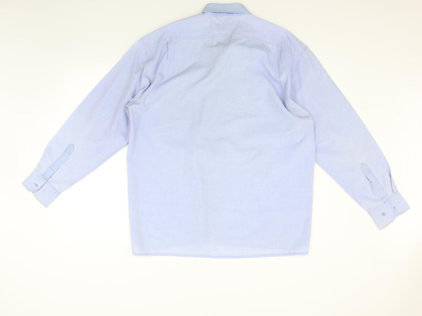 Mens UK Size L Jeremilio Blue  Button-Up Long Sleeve Casual Shirt