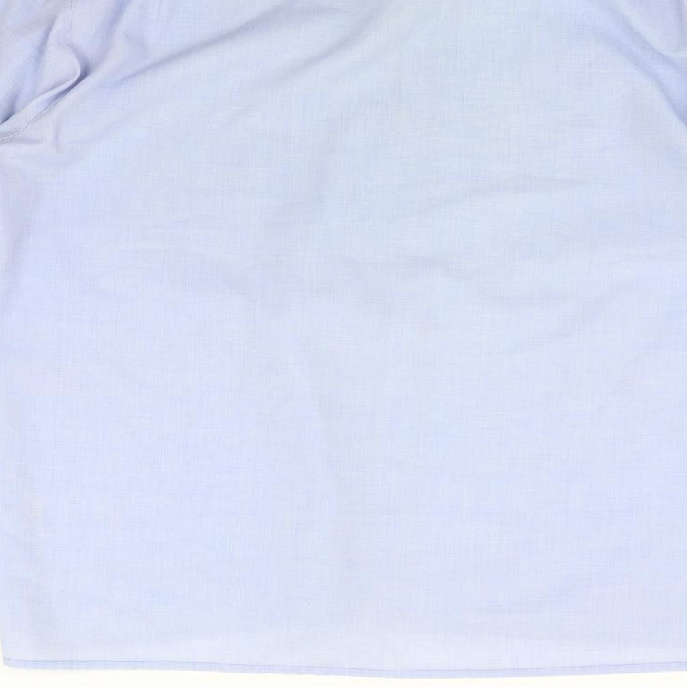 Mens UK Size L Jeremilio Blue  Button-Up Long Sleeve Casual Shirt