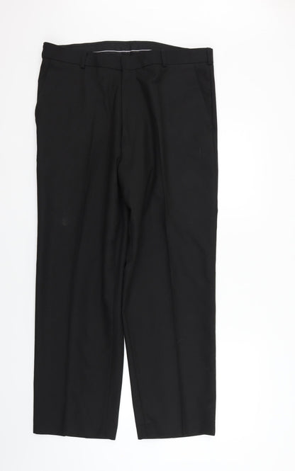 Womens UK Size 36 in Preworn Regular Fit  Black Trousers