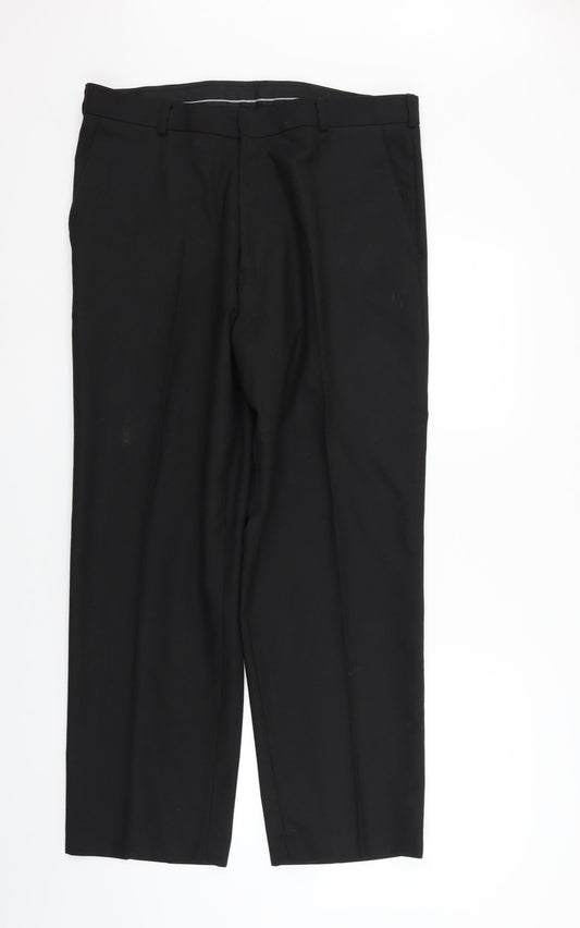 Womens UK Size 36 in Preworn Regular Fit  Black Trousers