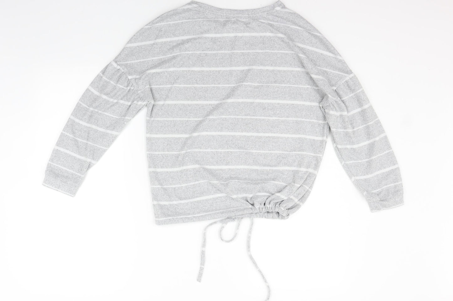 Nutmeg Womens Grey Striped  Pullover Jumper Size 6