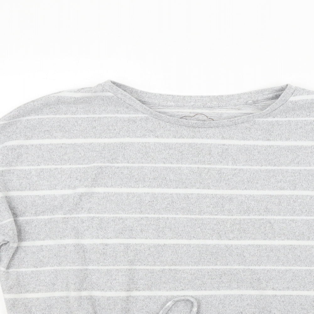 Nutmeg Womens Grey Striped  Pullover Jumper Size 6