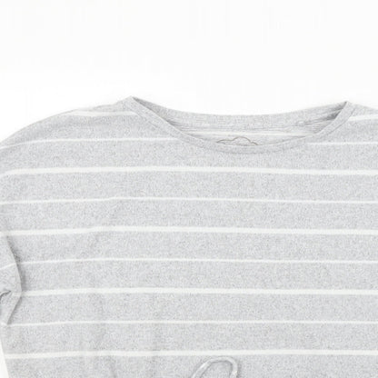 Nutmeg Womens Grey Striped  Pullover Jumper Size 6