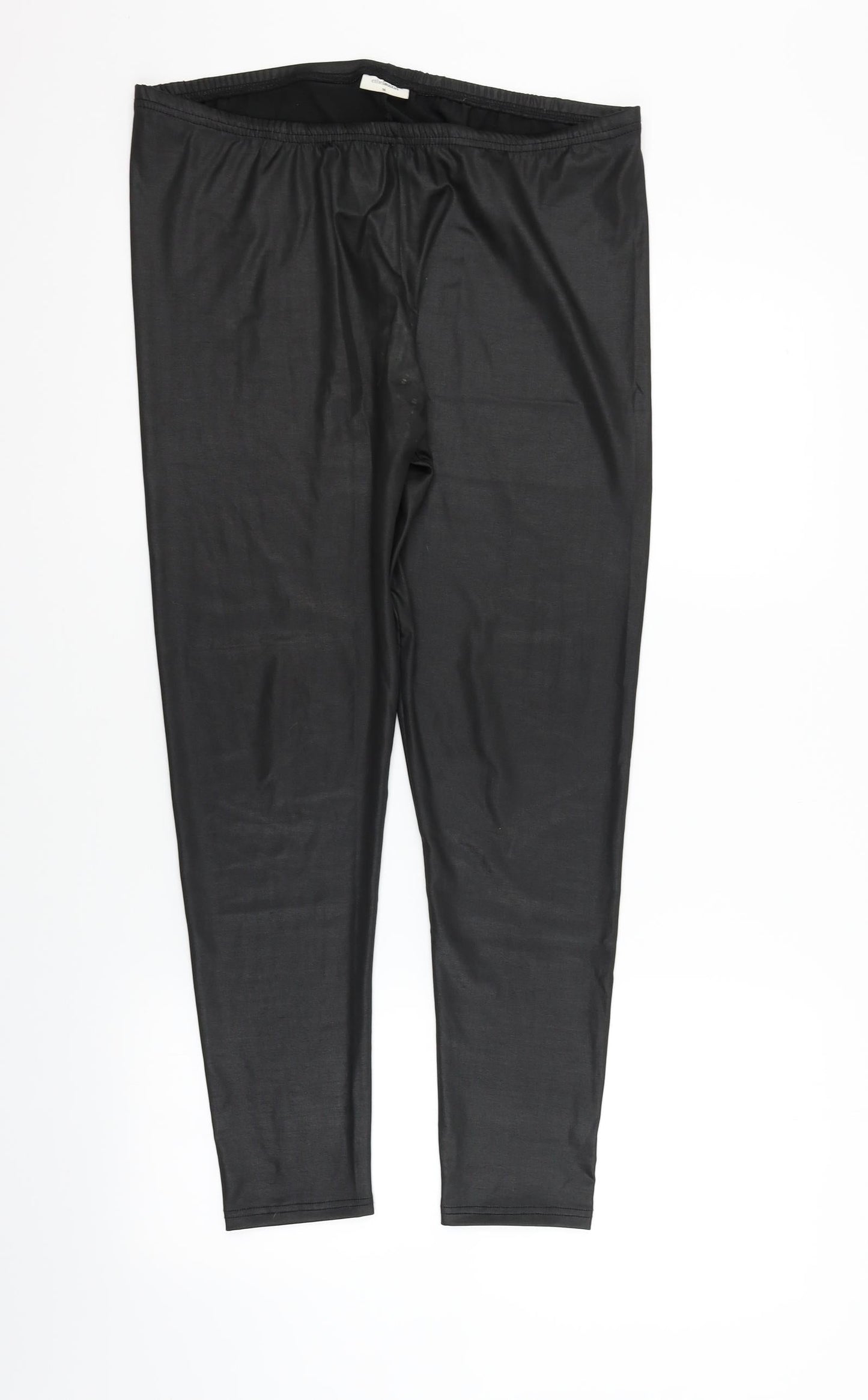 ethelaustin Womens Black Houndstooth  Jegging Trousers Size 16 L24 in