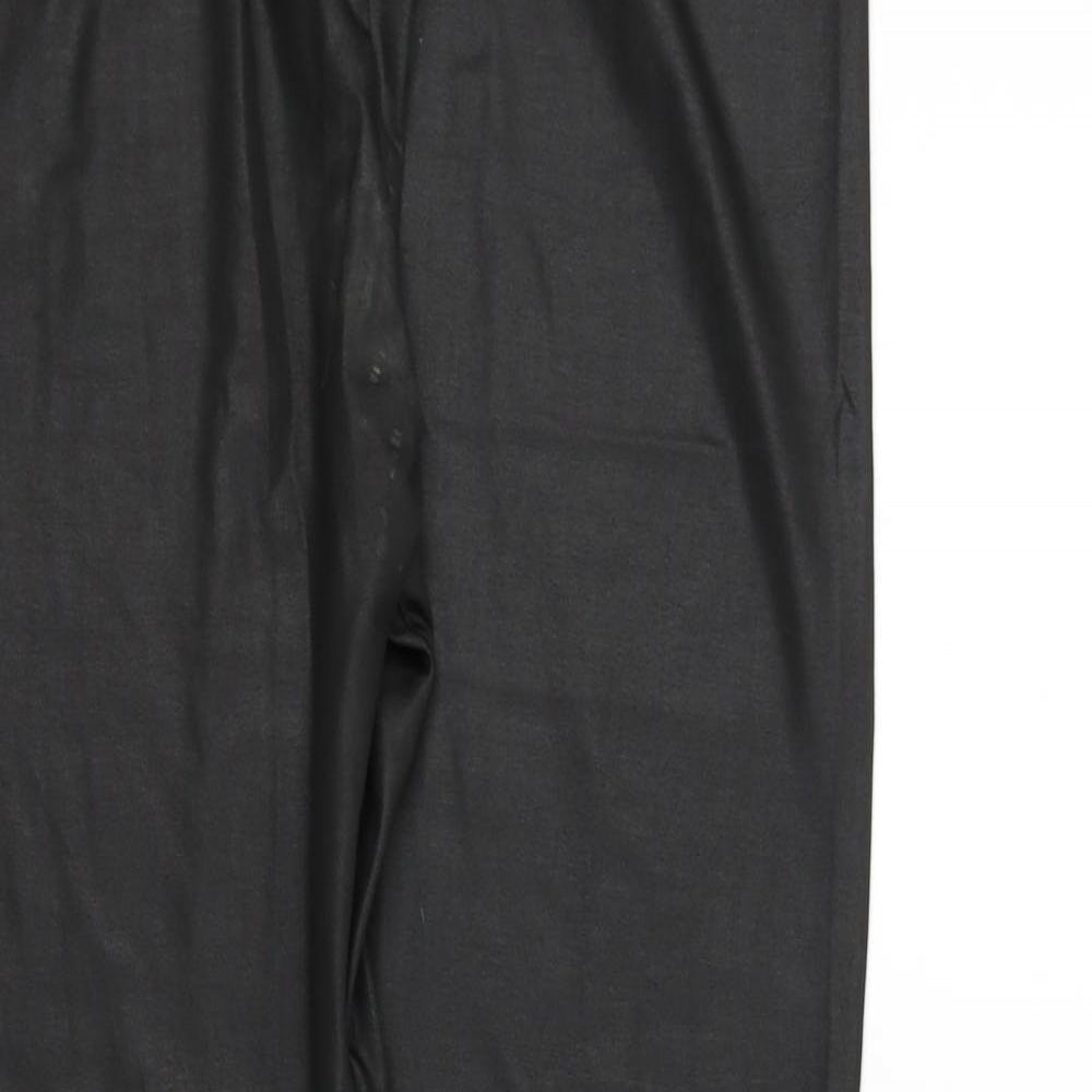 ethelaustin Womens Black Houndstooth  Jegging Trousers Size 16 L24 in