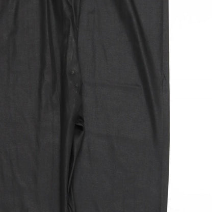 ethelaustin Womens Black Houndstooth  Jegging Trousers Size 16 L24 in