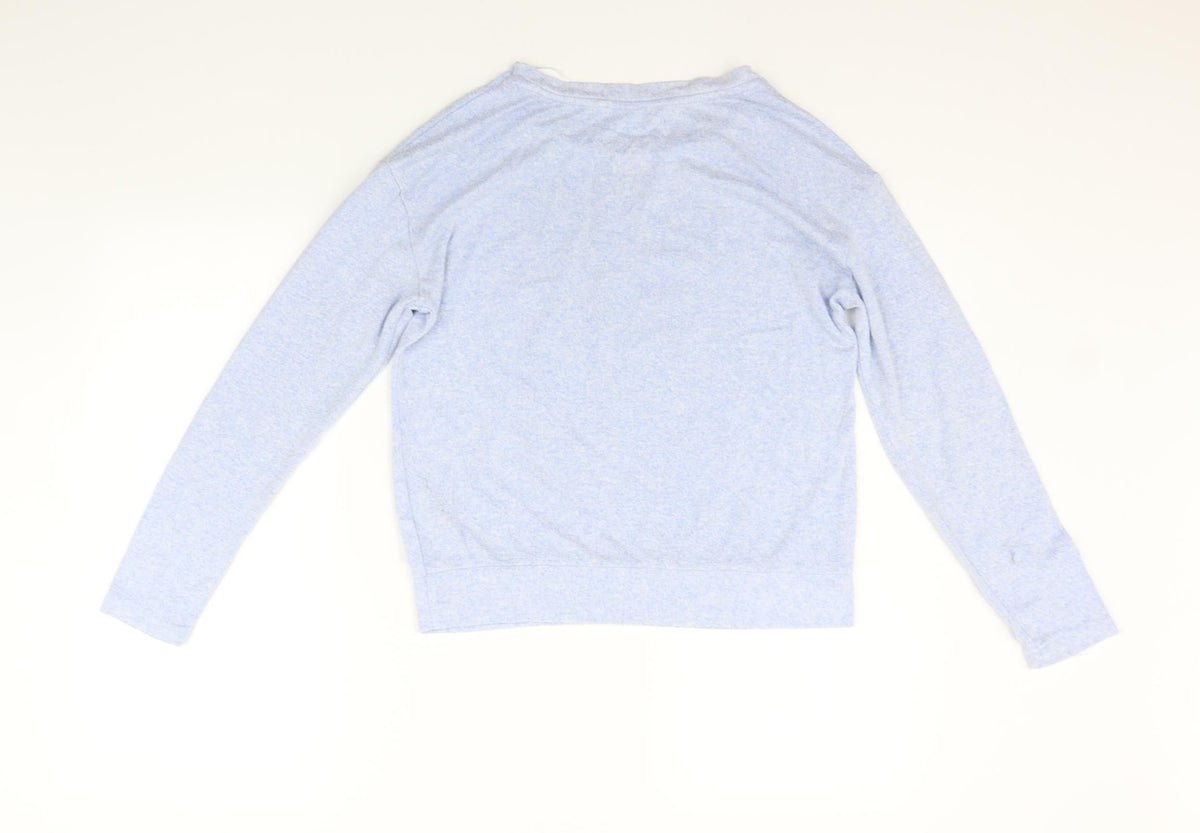 LOVE TO LOUNGE Womens Blue Solid  Top Pyjama Top Size XS