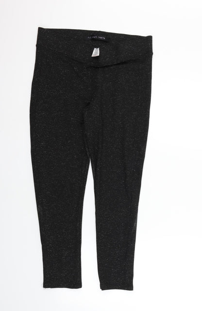 Womens UK Size 12 NEXT Regular Fit Sweatpants Black Trousers