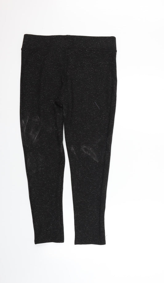 Womens UK Size 12 NEXT Regular Fit Sweatpants Black Trousers