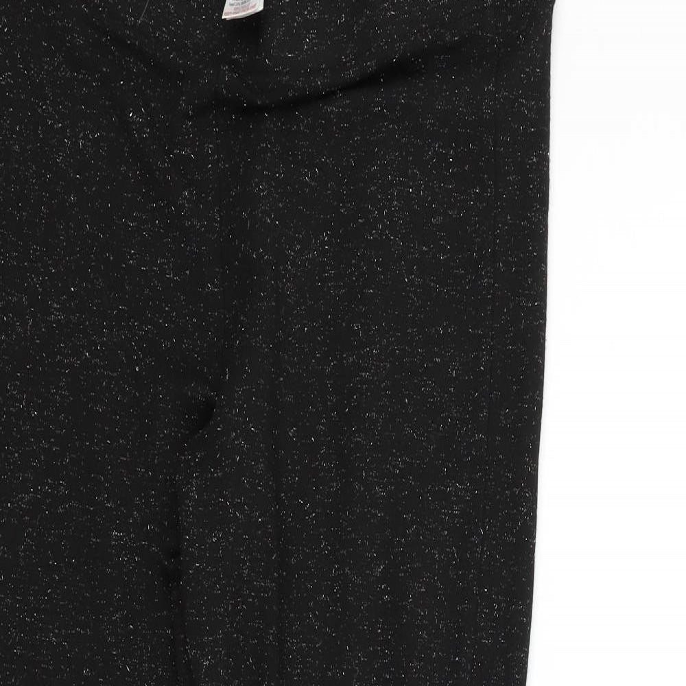Womens UK Size 12 NEXT Regular Fit Sweatpants Black Trousers