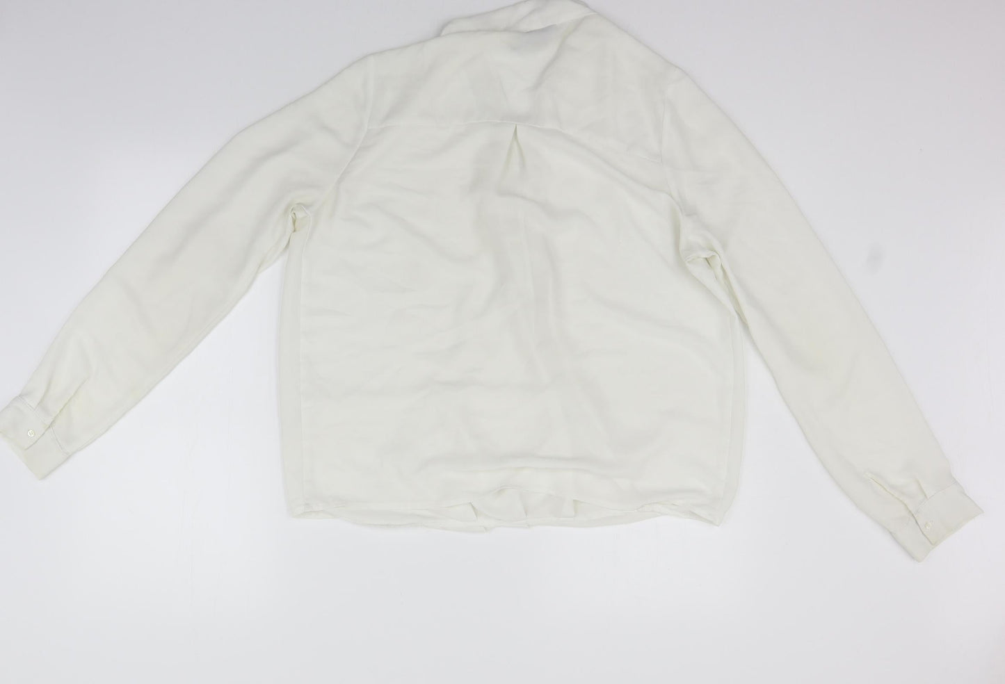 Womens UK Size 12 Topshop White Basic T-Shirt