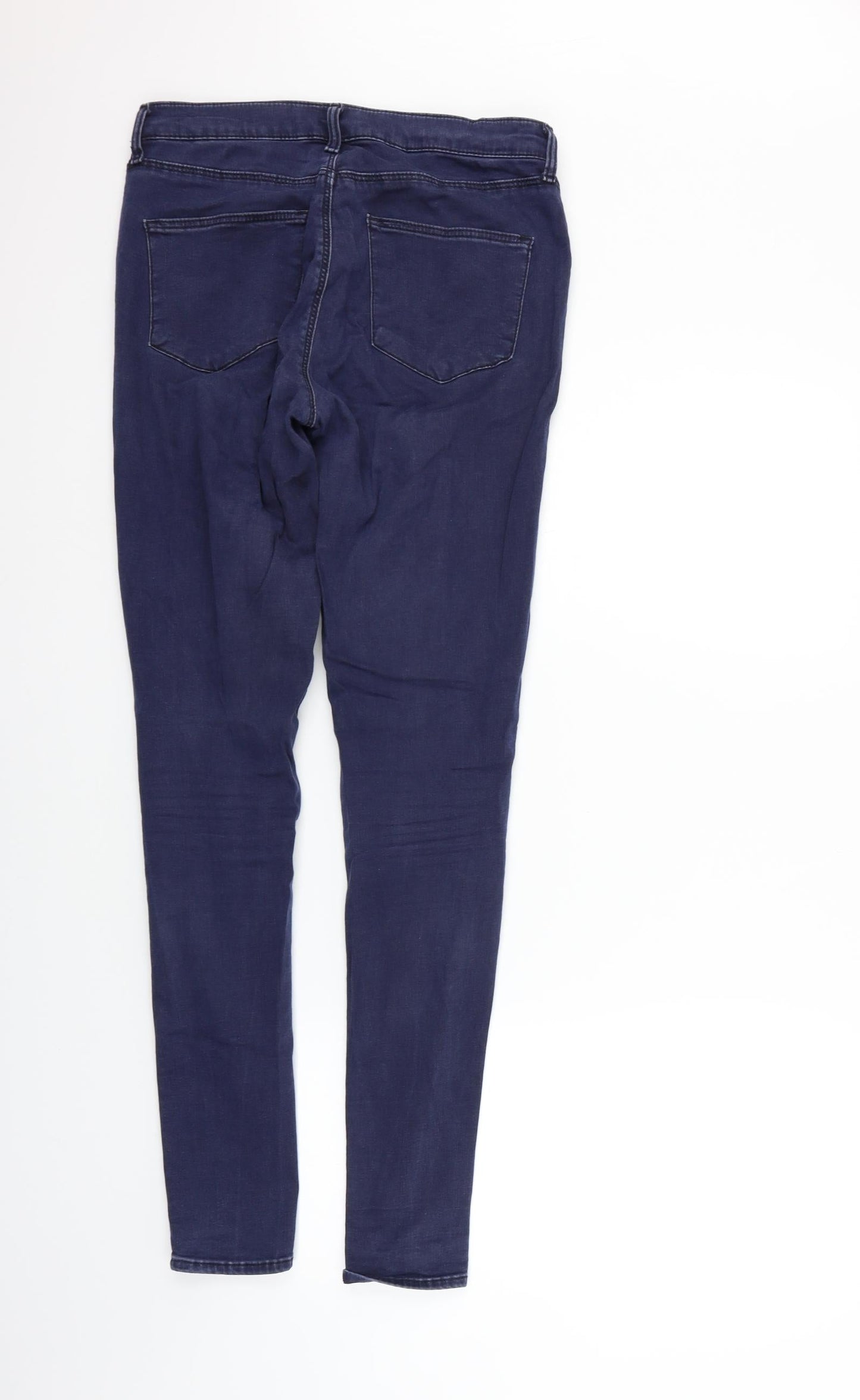 Topshop Womens Black   Straight Jeans Size 28 in L34 in