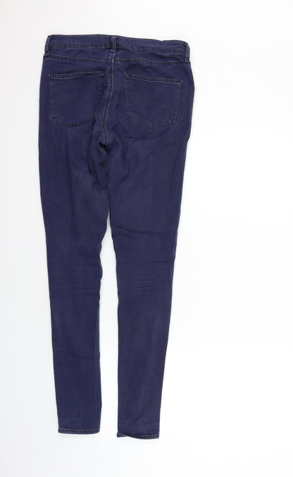 Topshop Womens Black   Straight Jeans Size 28 in L34 in