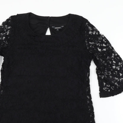 Papaya Womens Black   Fit & Flare  Size 8