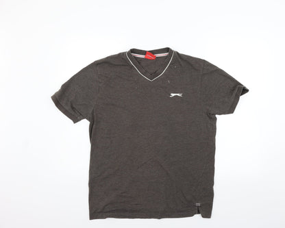 Slazenger Mens Brown    T-Shirt Size M