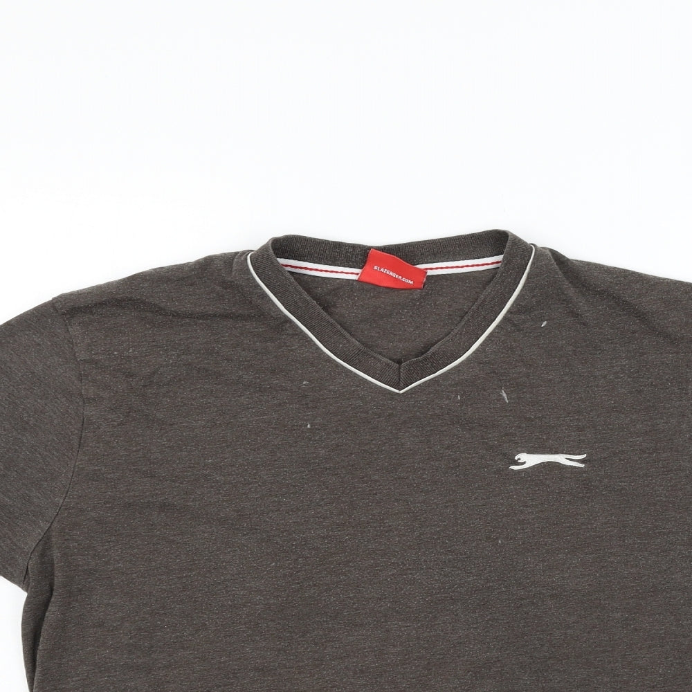Slazenger Mens Brown    T-Shirt Size M