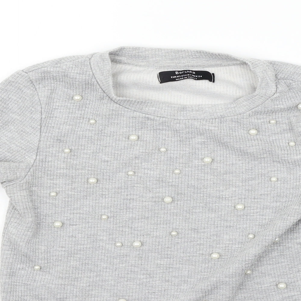 Berkshka Womens Grey   Basic T-Shirt Size XS