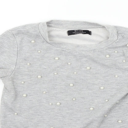 Berkshka Womens Grey   Basic T-Shirt Size XS