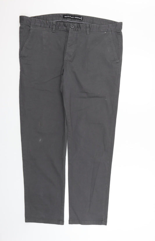 Womens UK Size 38 in deniem & co Regular Fit  Grey Trousers