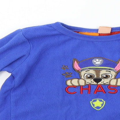 Nickleodeon Girls Blue   Pullover Jumper Size 3-4 Years