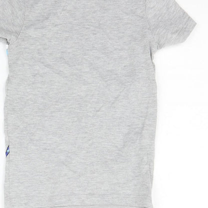 George Girls Grey Geometric  Basic T-Shirt Size 3-4 Years