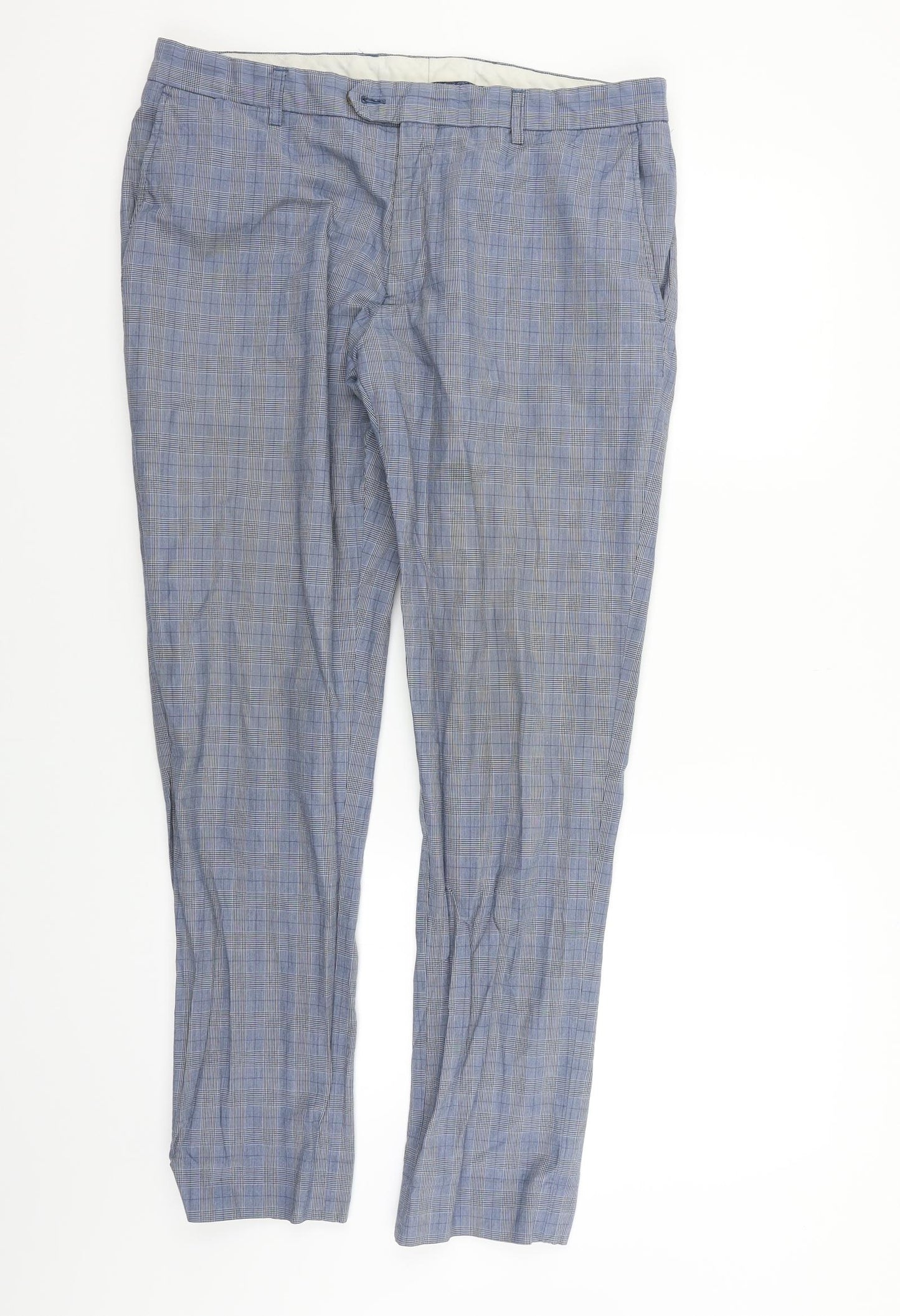 Womens UK Size 34 in NEXT Regular Fit  Blue Trousers