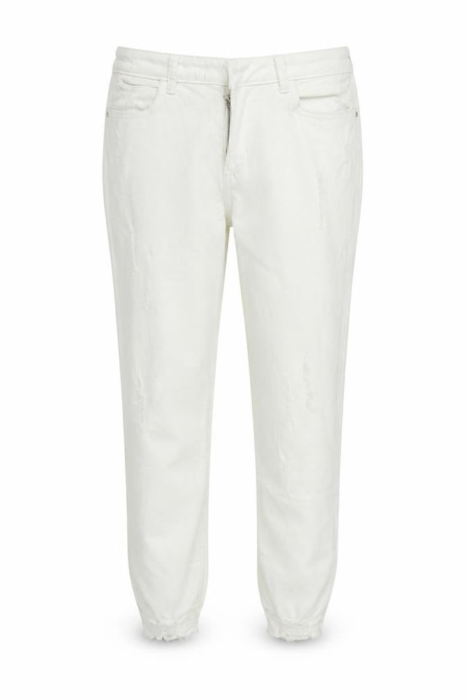 Denim & Co. Womens White   Trousers  Size 16 L27 in