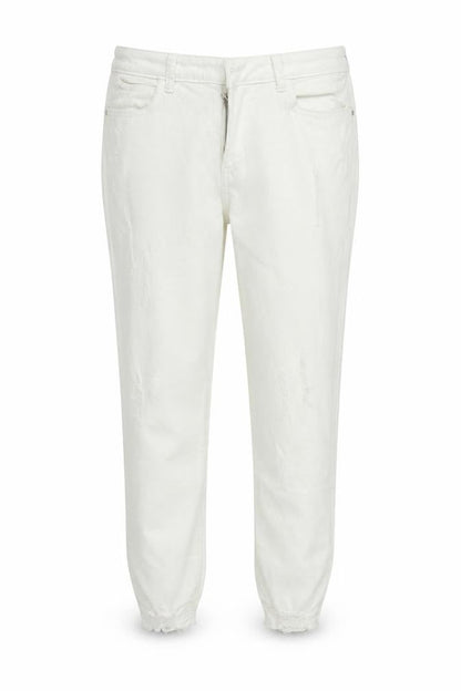 Denim & Co. Womens White   Trousers  Size 16 L27 in