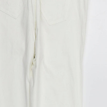 Womens UK Size 16 deniem & co Regular Fit  White Trousers