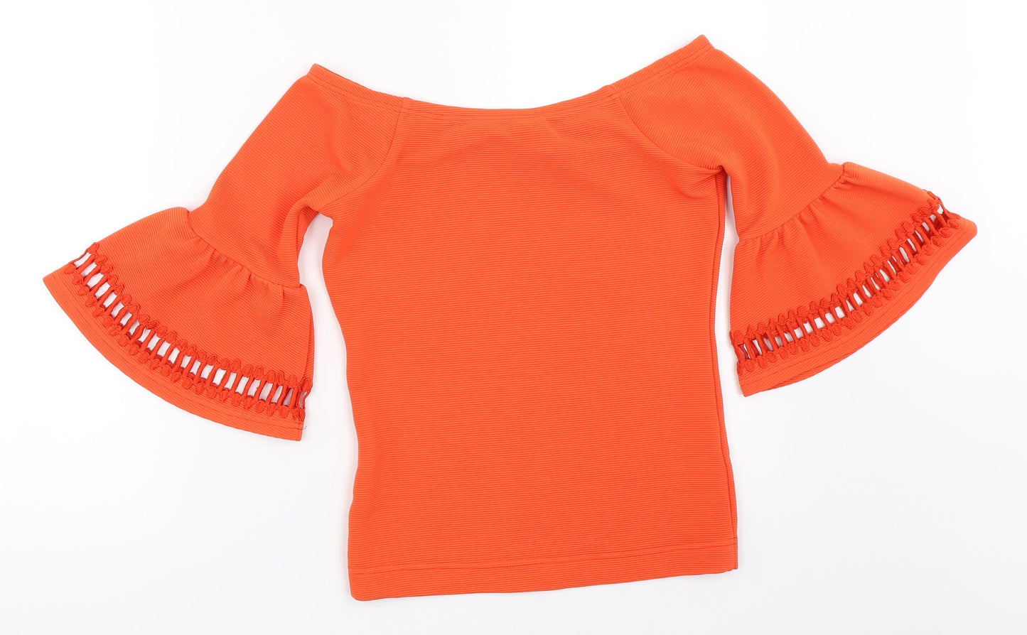 Miss Selfridge Womens Orange   Basic Blouse Size 6