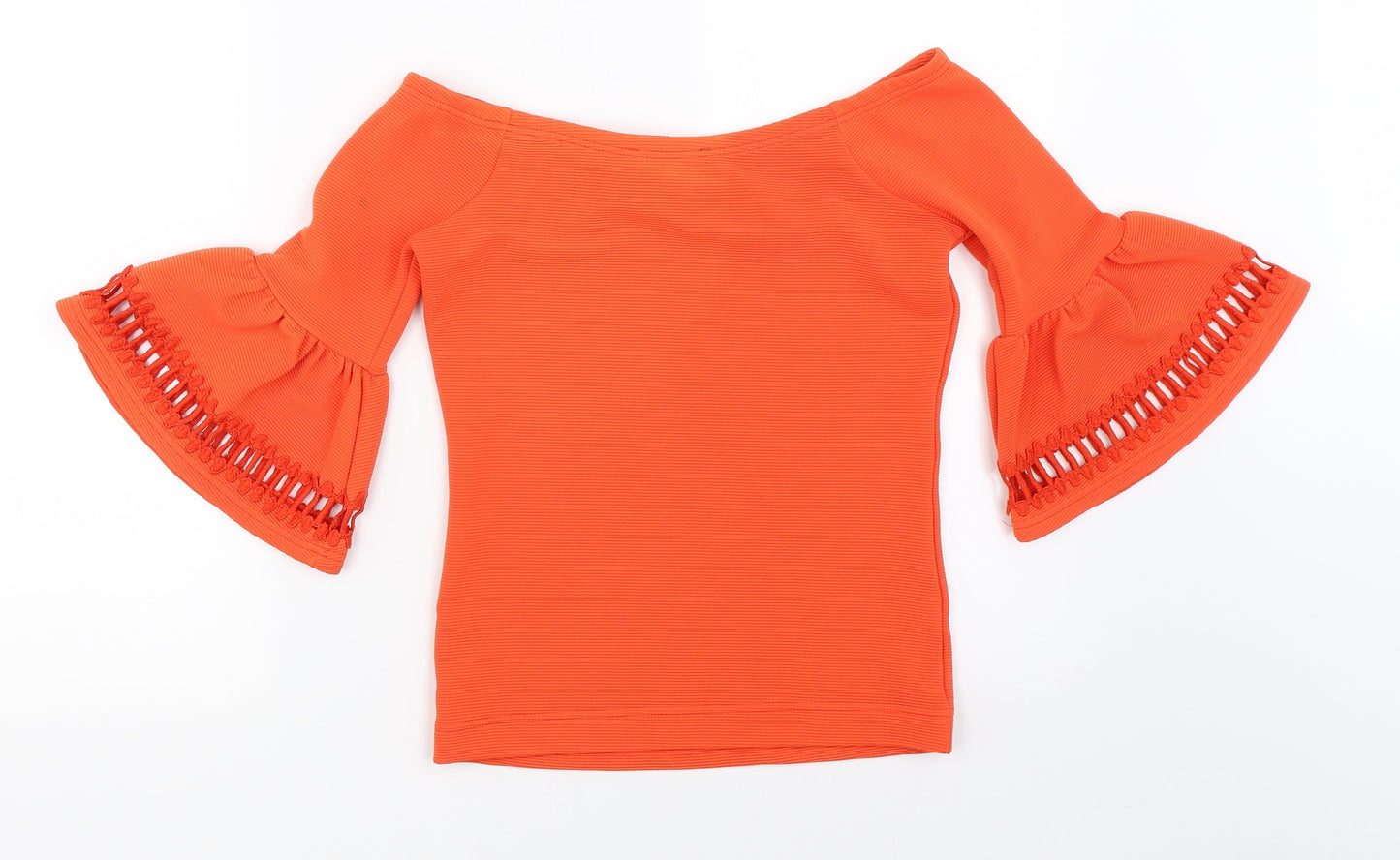 Miss Selfridge Womens Orange   Basic Blouse Size 6