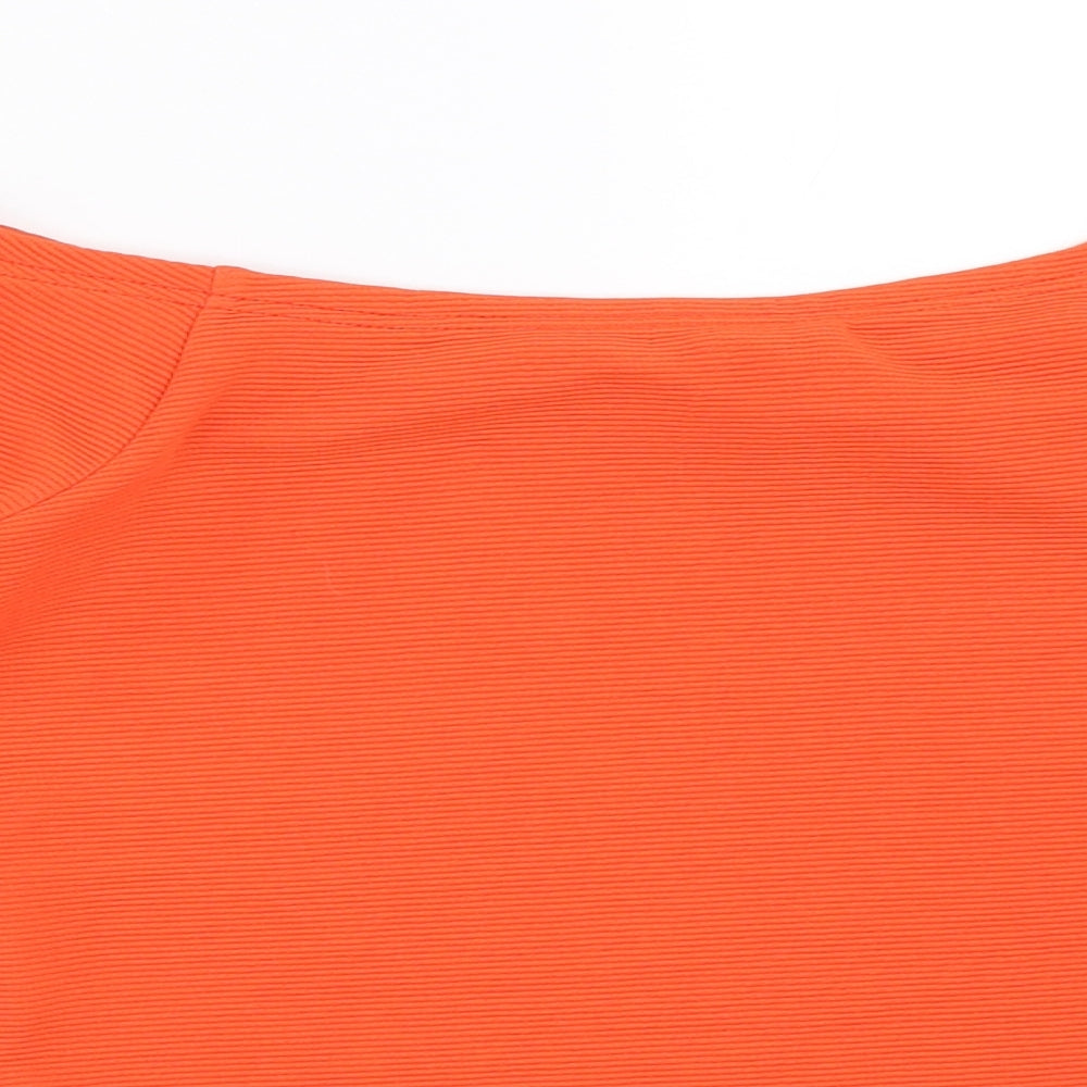 Miss Selfridge Womens Orange   Basic Blouse Size 6