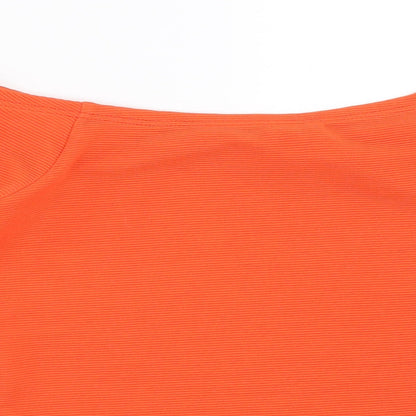 Miss Selfridge Womens Orange   Basic Blouse Size 6