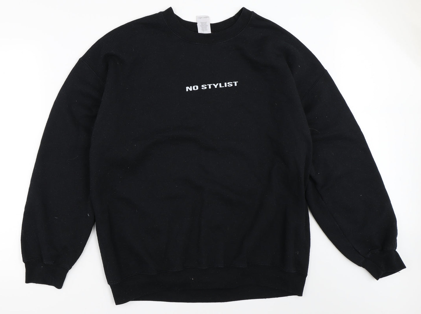 Gildan Womens Black   Pullover Sweatshirt Size XL