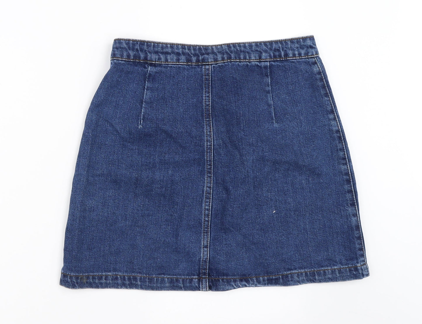 Womens UK Size 26 in Topshop Mini Denim Skirt