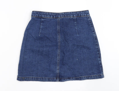 Womens UK Size 26 in Topshop Mini Denim Skirt