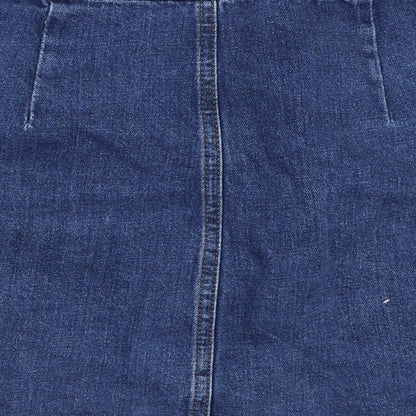 Womens UK Size 26 in Topshop Mini Denim Skirt