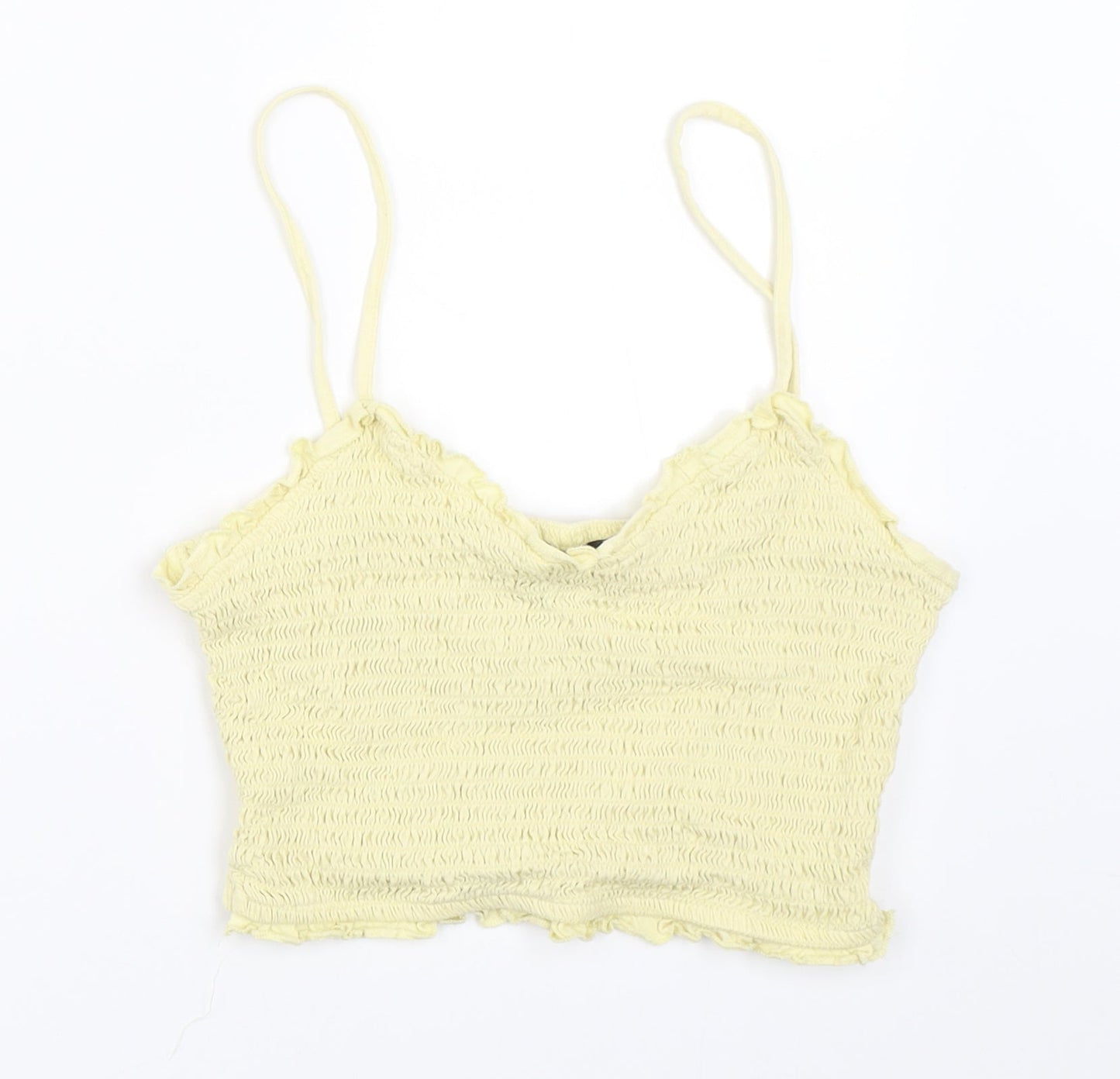 Primark Womens Yellow   Cropped Blouse Size S