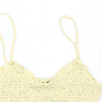 Primark Womens Yellow   Cropped Blouse Size S