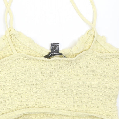 Primark Womens Yellow   Cropped Blouse Size S