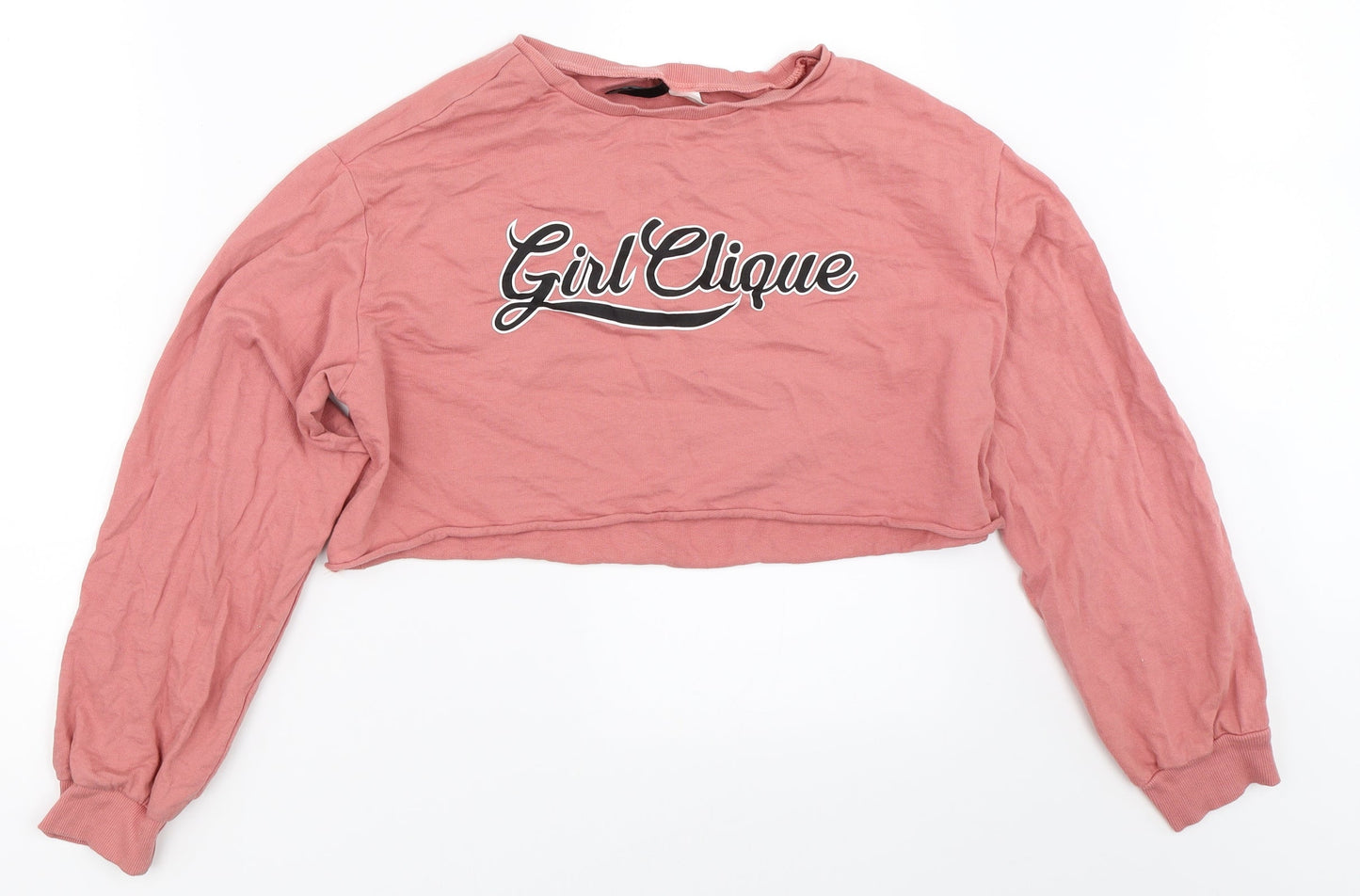 H&M Womens Pink   Pullover Sweatshirt Size S