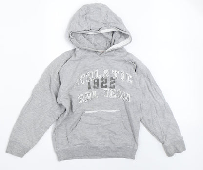 Rebel Boys Grey   Pullover Hoodie Size 6-7 Years