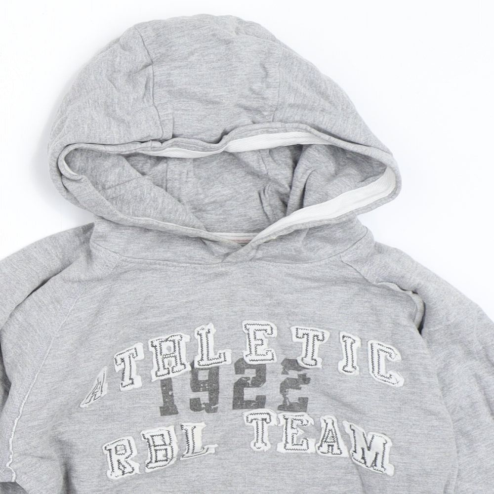 Rebel Boys Grey   Pullover Hoodie Size 6-7 Years